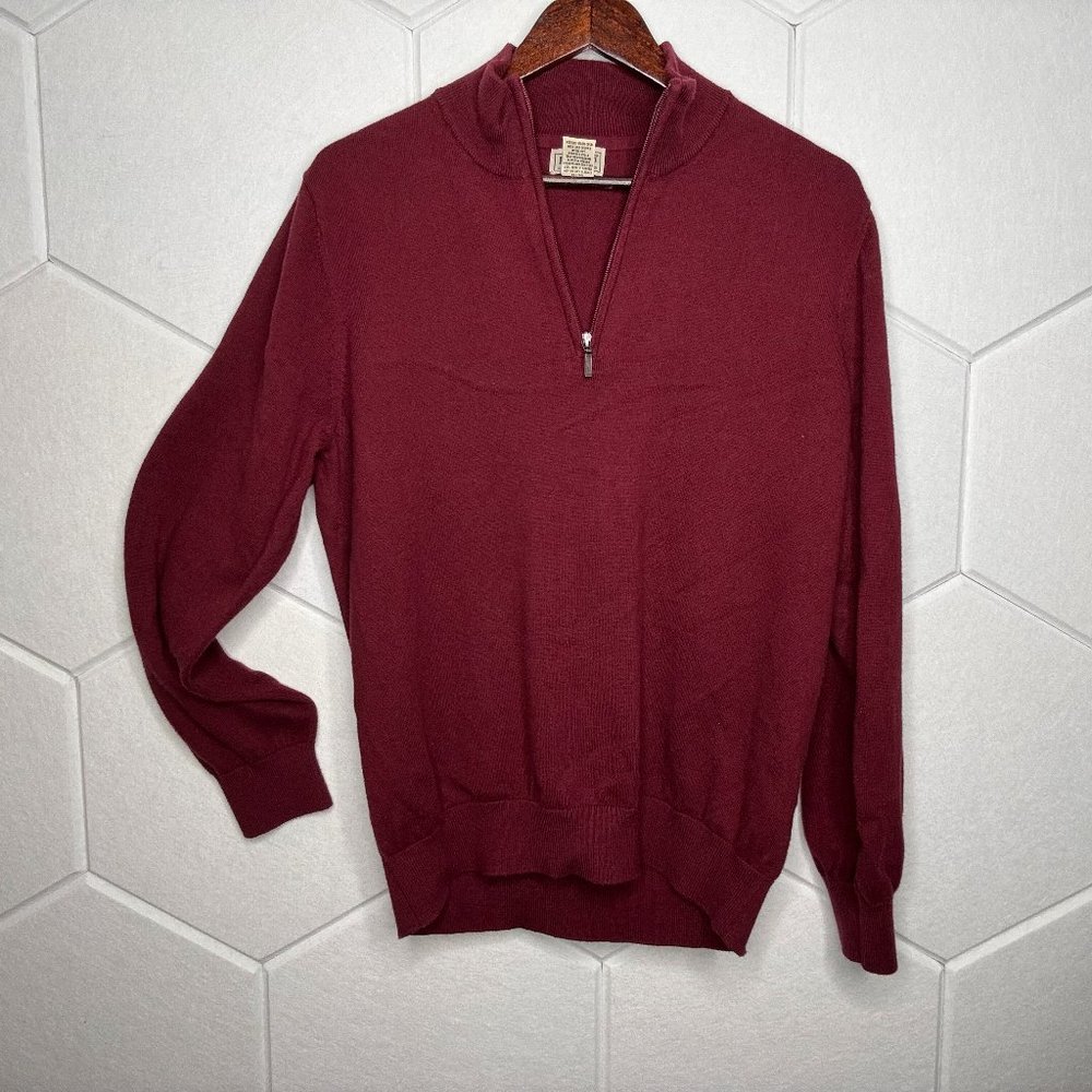 L.L. Bean Burgundy Sweater - Mens Large Regular